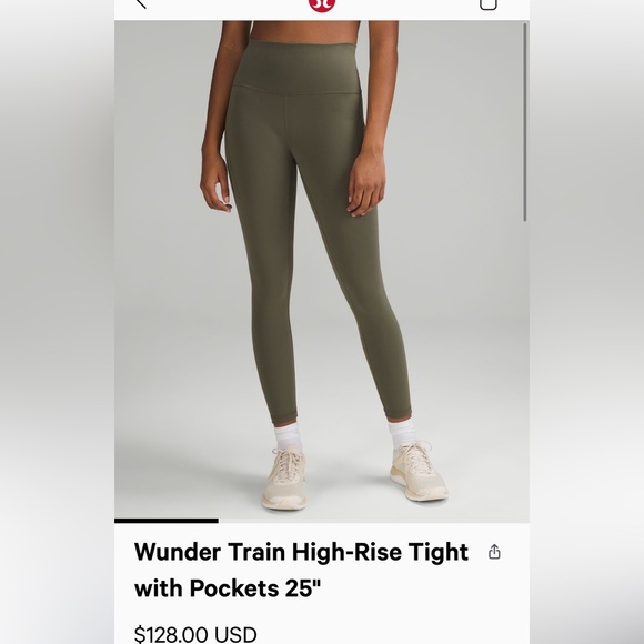 lululemon athletica Pants - Wunder train with pockets 10